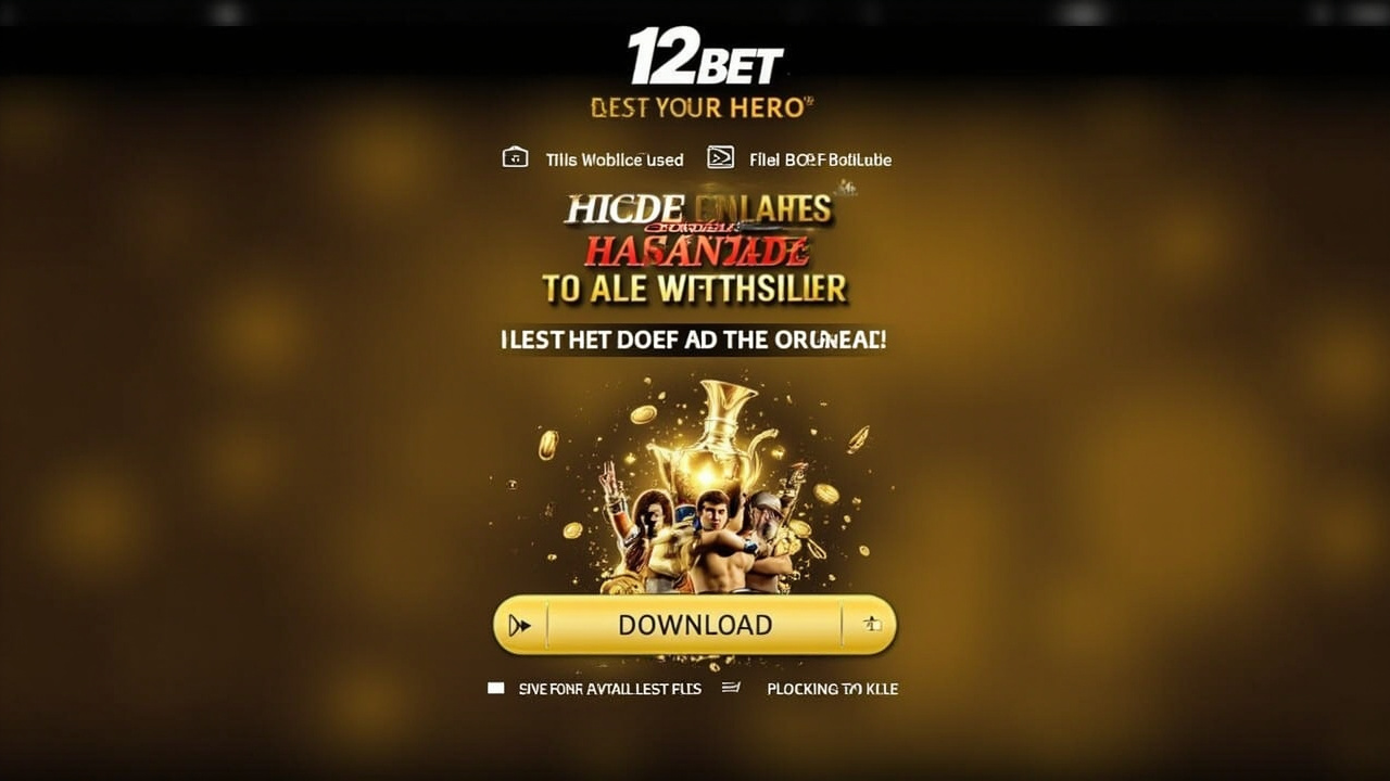 12bet Download App guide, gold editorial sports betting photography