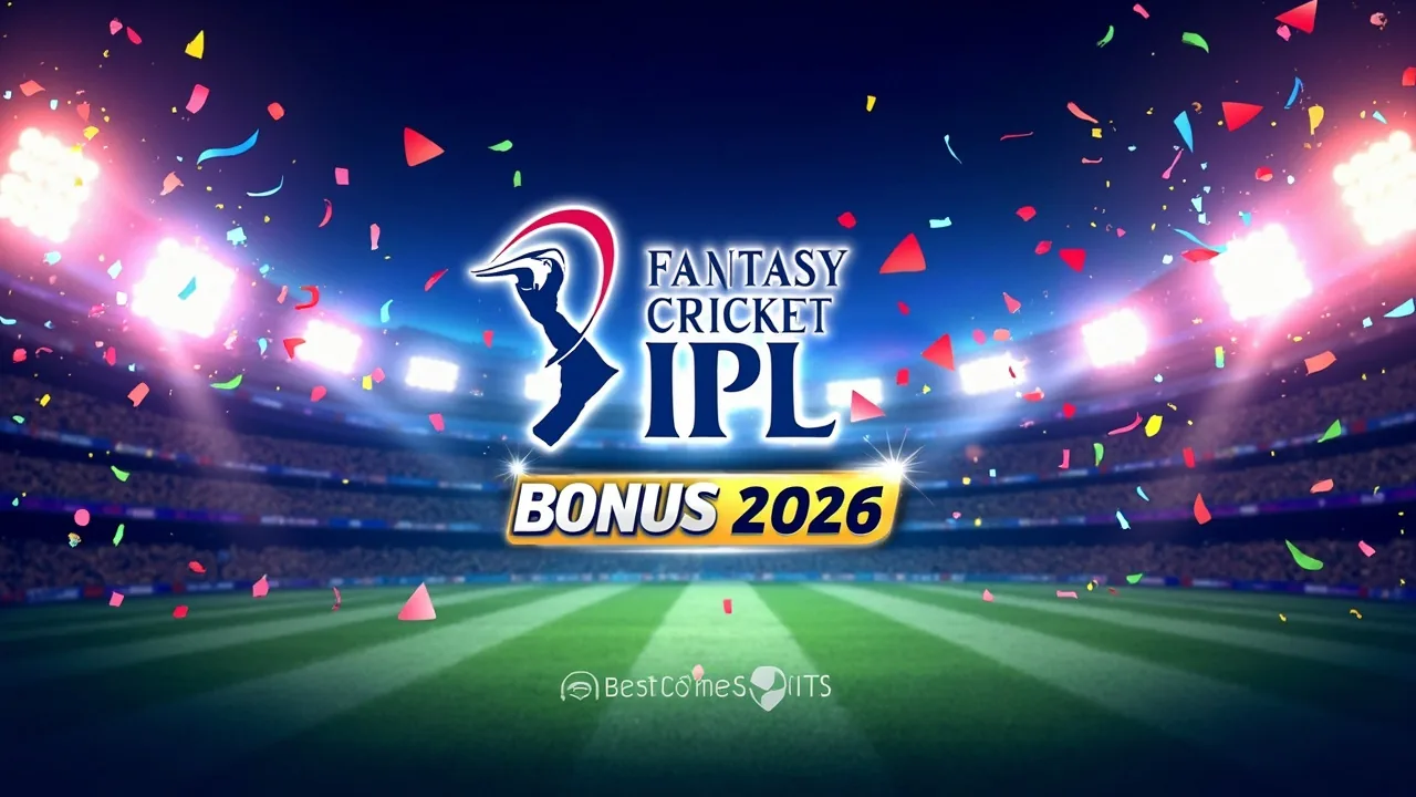 BestComeSports contest celebration and bonus code graphic for IPL 2026